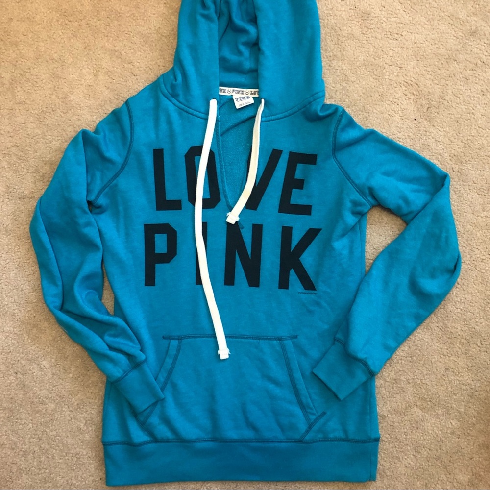 Victoria’s Secret PINK Teal Hoodie BNWOT
